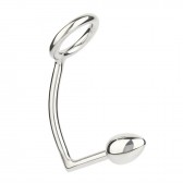 Cockring avec plug anal 30 mm Hitch - Boutique BDSM