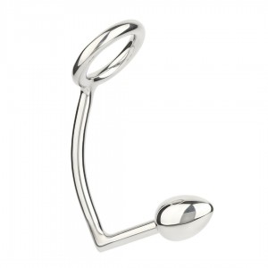 Cockring avec plug anal 30 mm Hitch - Boutique BDSM