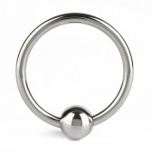 Cockring acier avec boule - Accessoires BDSM Malins-Plaisirs - Vue de dessus