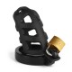 Cage de chasteté noire Brutal - Accessoires BDSM Malins-Plaisirs