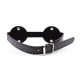 Masque Blindfold en similicuir rond - Boutique BDSM Malins-Plaisirs