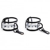 Menottes de bondage en PVC transparent - Boutique BDSM Malins-Plaisirs