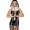 costume nonne sexy en vinyle noir – lingerie dominatrice BDSM