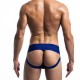 Jockstrap bleu fesses nues – sous-vêtement sexy pour homme