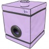 Cabine Bukkake Violet et Noir