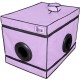 La Niche Violet et Noir - Secret Dome