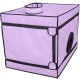 La Niche Violet et Noir - Toile solide et lavable