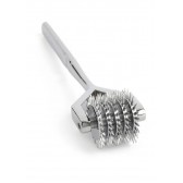 Détail roulette Wartenberg 5 rangées pointes inox stimulation large