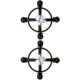 Divine Cross Clamps Black - Avec bijoux audacieux