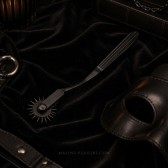 Roulette de Wartenberg noire en acier inoxydable | Malins-Plaisirs BDSM