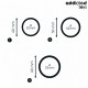 Les trois diamètres du kit Addicted Toys : 32 mm, 42 mm et 52 mm pour adapter l’intensité du maintien