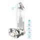 Dildo en verre borosilicate transparent pour jeux de température